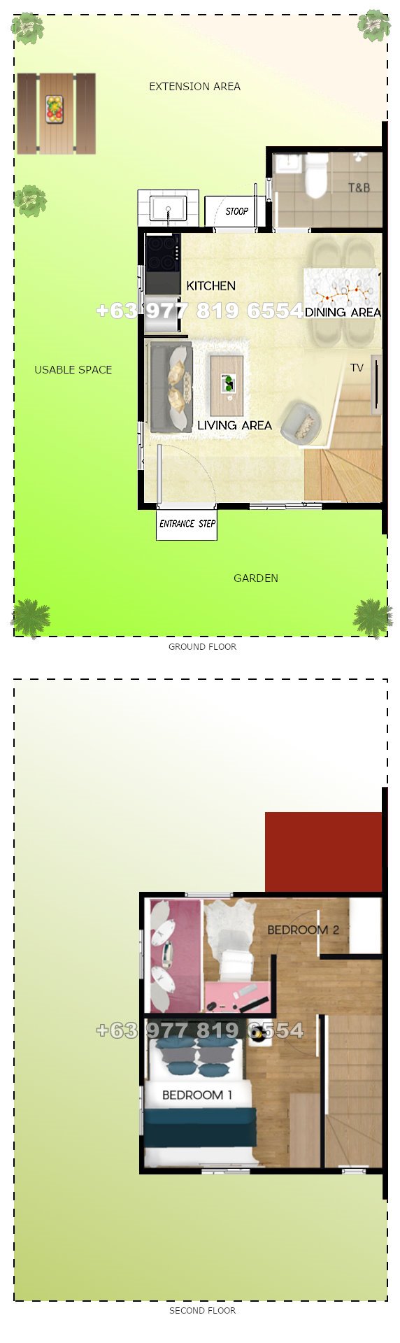 Criselle Floor Plan House and Lot in Nueva Ecija